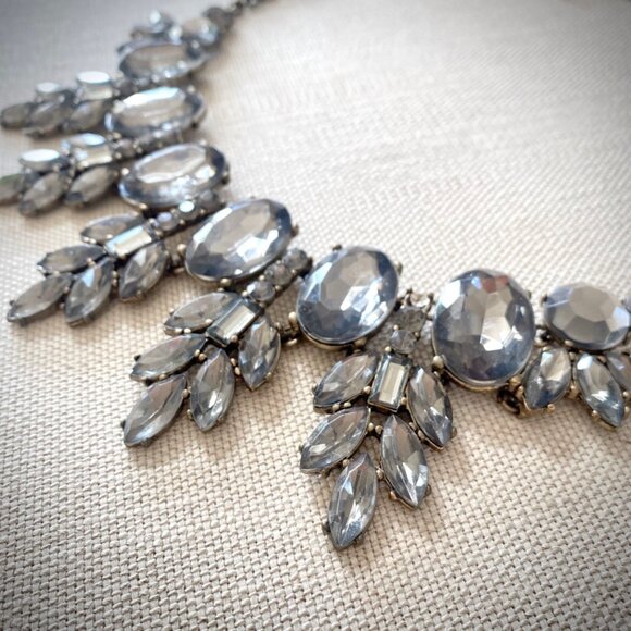 Statement Necklace in Grey - Picture 2 of 5